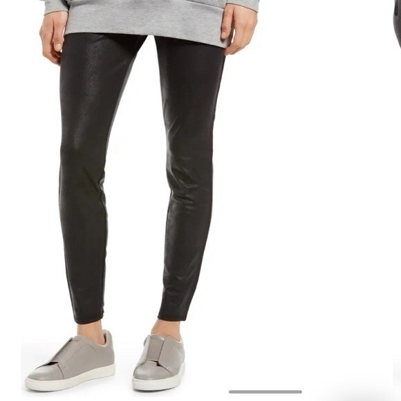 NWT NYDJ Lift Tuck® NWOT Coated Legging Pants In Gray S‎ - Picture 1 of 8